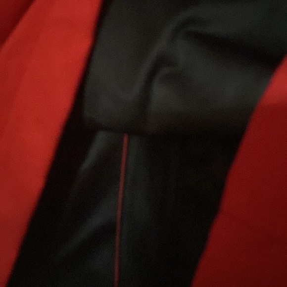 COCA COLA LOGO JACKET  UNBRANDED SIZE Large  RED jacket BLACK ZIPPER WHITE LOGO - Picture 9 of 12